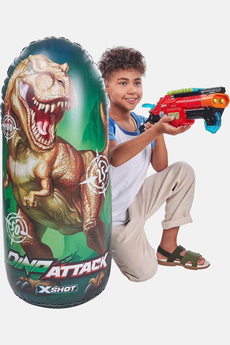 X-Shot Dino Attack Inflatable Dino Target, Red Combo - Image 2